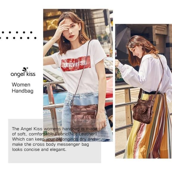 Crossbody Bags for Women PU Leather, Grey - Picture 7 of 7